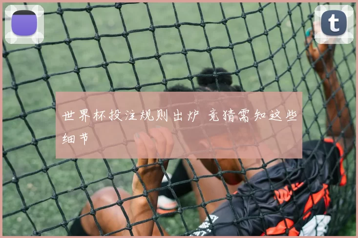 世界杯投注规则出炉 竞猜需知这些细节