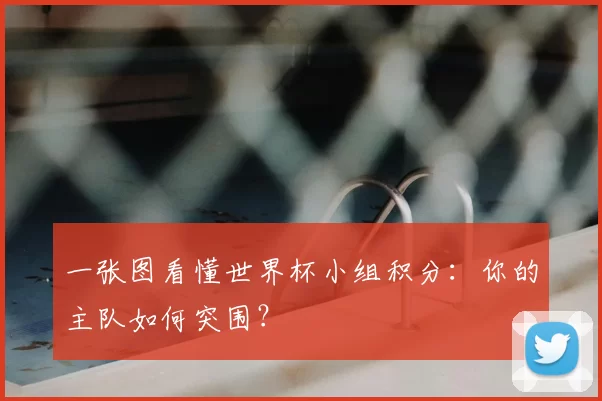 一张图看懂世界杯小组积分：你的主队如何突围？